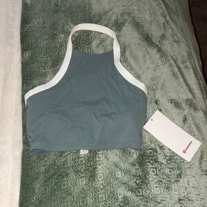 Lululemon Athletica Teal and White Top